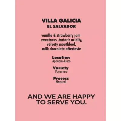 Villa Falicia - El Salvador | Pacamara
